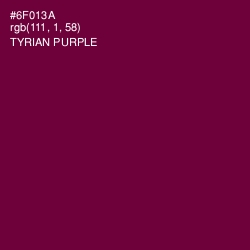 #6F013A - Tyrian Purple Color Image