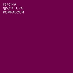 #6F014A - Pompadour Color Image