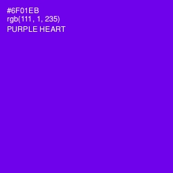 #6F01EB - Purple Heart Color Image