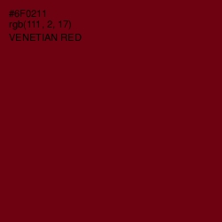 #6F0211 - Venetian Red Color Image