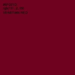 #6F021D - Venetian Red Color Image