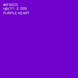#6F02CD - Purple Heart Color Image