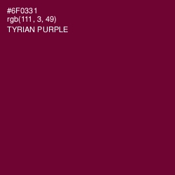 #6F0331 - Tyrian Purple Color Image