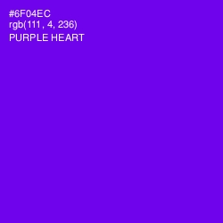 #6F04EC - Purple Heart Color Image