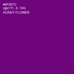 #6F057C - Honey Flower Color Image