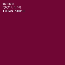 #6F0633 - Tyrian Purple Color Image