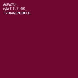 #6F0731 - Tyrian Purple Color Image