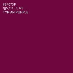 #6F073F - Tyrian Purple Color Image