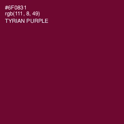 #6F0831 - Tyrian Purple Color Image