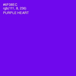 #6F08EC - Purple Heart Color Image