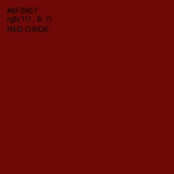 #6F0907 - Red Oxide Color Image