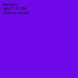 #6F09EC - Purple Heart Color Image