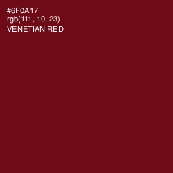 #6F0A17 - Venetian Red Color Image