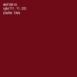 #6F0B16 - Dark Tan Color Image