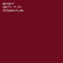 #6F0B1F - Persian Plum Color Image