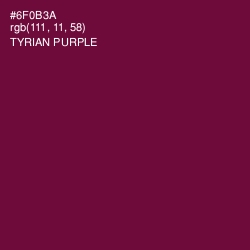 #6F0B3A - Tyrian Purple Color Image