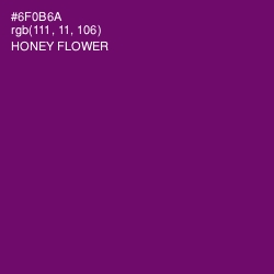 #6F0B6A - Honey Flower Color Image