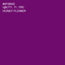 #6F0B6D - Honey Flower Color Image