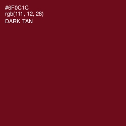 #6F0C1C - Dark Tan Color Image