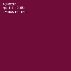 #6F0C37 - Tyrian Purple Color Image