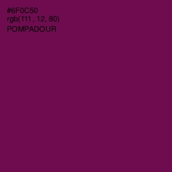 #6F0C50 - Pompadour Color Image