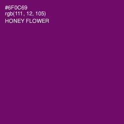 #6F0C69 - Honey Flower Color Image