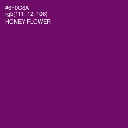 #6F0C6A - Honey Flower Color Image