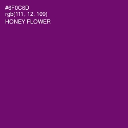 #6F0C6D - Honey Flower Color Image