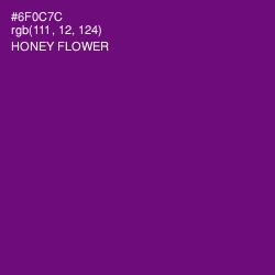 #6F0C7C - Honey Flower Color Image