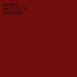 #6F0D0D - Red Oxide Color Image