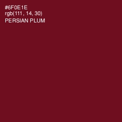 #6F0E1E - Persian Plum Color Image