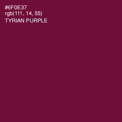 #6F0E37 - Tyrian Purple Color Image