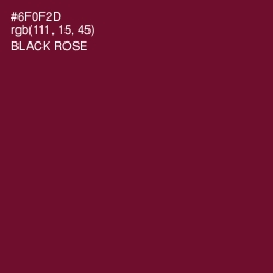 #6F0F2D - Black Rose Color Image