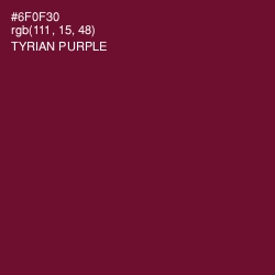 #6F0F30 - Tyrian Purple Color Image