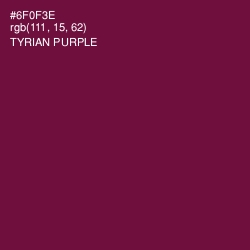 #6F0F3E - Tyrian Purple Color Image