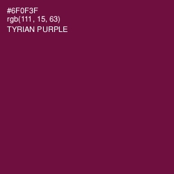 #6F0F3F - Tyrian Purple Color Image
