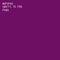 #6F0F64 - Finn Color Image