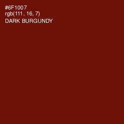#6F1007 - Dark Burgundy Color Image
