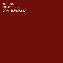 #6F1008 - Dark Burgundy Color Image