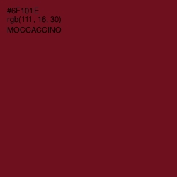 #6F101E - Moccaccino Color Image