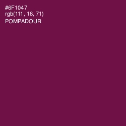 #6F1047 - Pompadour Color Image