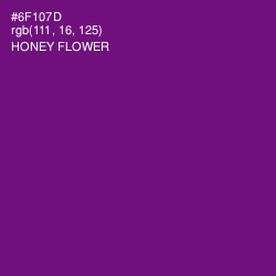 #6F107D - Honey Flower Color Image