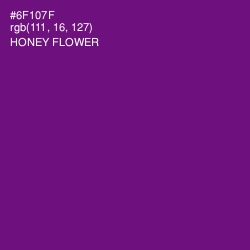 #6F107F - Honey Flower Color Image