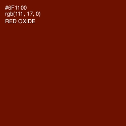 #6F1100 - Red Oxide Color Image