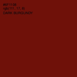 #6F1108 - Dark Burgundy Color Image