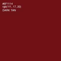 #6F1114 - Dark Tan Color Image