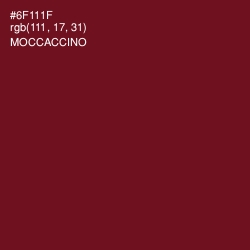 #6F111F - Moccaccino Color Image