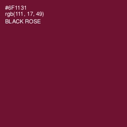 #6F1131 - Black Rose Color Image