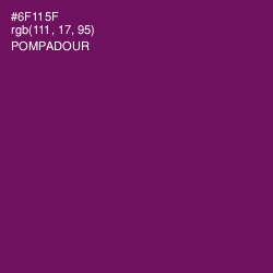 #6F115F - Pompadour Color Image