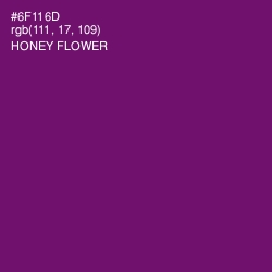 #6F116D - Honey Flower Color Image